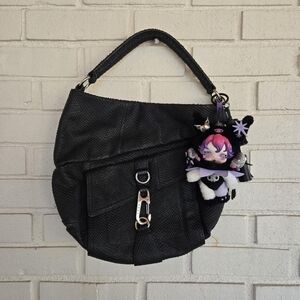 Vtg y2k L.A.M.B Gwen Stephani Black Leather Purse